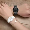 Наручительные часы Oupai Luxury Brand Watches для мужчин, мужчина, пара, часы, день недели, светящиеся руки водонепроницаемые керамические часы 230509