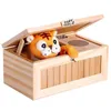 Novelty Games Wood Electronic Veress Box Söt Tiger Funny Toy Gift för pojke- och barn Interaktiva leksaker Stressreduktion Desk dekoration 230509