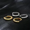 Nieuwe geometrische eenvoud metalen gouden oorbellen met veelzijdige oorbellen van gouden dames