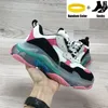 Triple S Clear Sole Casual Shoes Designer Sneakers Casual Men Luxury Shoes Black Pink Neon White Fluo Yellow White Grey Mens Women Outdoor Platform Jogging Sneakers