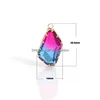 Charmes Mode Colorf Cristal Strass Irregar Géométrie Pendentifs En Verre Pour La Fabrication De Bijoux Diy Boucles D'oreilles Collier Drop Deliv Dhgarden Dhrdv