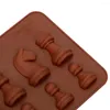 Stampi da forno Stampo per cioccolato a forma di scacchi Accessori da cucina Stampo per torta con zucchero e ghiaccio in silicone