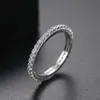 Europa Luxusbrand Ring S925 Silber Single Row Diamond Ehering Frauen Modemarke Shining 3A Zirkon Ring Frauen High-End-Ring-Verlobungsfeier Juwely Geschenk SPC