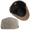 Berretti Retro sboy Cap Uomo Autunno Inverno a spina di pesce Cappello a becco d'anatra Tweed Flat ed Berretto Donna Pittore Gatsby Driving 230509