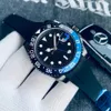 Montres Mens Watch Automatyczne zegarek mechaniczny Luksusowe zegarki dla mężczyzn GMT Work Watche Fashion Watche Pełna stal nierdzewna i gumowa ścieżka na rękę