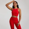 Yoga outfit kvinnors racerback sportbh hög nacke vadderad push up crop top med avtagbara koppar gym som kör träningstank