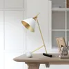 Table Lamps Nordic Creative Marble Horn Metal Lamp Office Study Beside LED Desk Light Suspension TA135