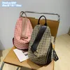 uitlaatschoudertas 2 kleuren straat populaire bedrukte emmertas elegante sfeervolle geometrie retro handtas lichtgewicht slijtage-resistente canvas backpack 202#