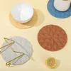 50pcs Diamond Pattern Silicone Round Placemat Waterproof Not-slip Table Mat Heat-insulated Plate Pad Coasters Restaurant Decor