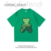 Mäns T-shirts LuxuriousBrand Sweatshirts Sweaters Classic 's Designer Mens T Bottegas 2023 Tide Brand Green Bear Round Neck Kort ärm T-shirt för Male AN 8GE8 BP9Y