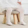 Footies 1 Stück Baby feste Strumpfhosen Sommer dünne Baumwollleggings für Säuglingsprinzessin weiße Tanzstrumpfhose Kleinkind