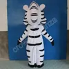 Nuovo adulto adorabile zebra mascotte Costume Carnival Performance Abbigliamento Anime Outfit Adcharacter Halloween