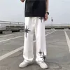 Jeans da uomo 2023 Vibe Style Star Embroidery White Straight Baggy Jeans da uomo Pantaloni Y2K Abbigliamento Streetwear Hip Hop Pantaloni lunghi Vetement Homme Z0508