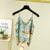 Camisoles Tanki Summer Modne wydrukowane Camisole Slim Kamizelka seksowna kobietom bez rękawów z czołgiem z czołgiem z czołgów żeńskie pstrzaski Y2K 230510