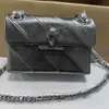 Kurt Eagle Head Geiger Cowhide Chain Sac Flip One épaule Sac à bandoulière authentique Sac pour femmes en cuir petit