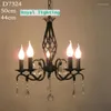 Chandeliers Bar Retro Wrought Iron Chandelier Lights Kitchen Lighting Mini Vintage Lamp Led Candle Lamparas Europe Bedroom Dinng Room Light
