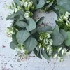 Fleurs décoratives maison guirlande porte guirlande Greeny artificielle simulée fleur eucalyptus fenêtre