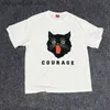 Kvinnors T-shirt 2022 Black Cat Printing Unisex Positive White T-skjortor Kort ärm Loose Cotton Street Fashion Tees Summer Y2K Graphic Shirts T230510