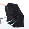 Guarda -chuvas totalmente automáticas reflexivas reversas de parasol dobrável multifuncional solar carro de chuva viagens 230510