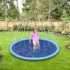 Mats 100/150/170cm Pet Sprinkler Pad Play Cooling Mat For Dog Swimming Pool Inflatable Water Spray Pad Mat Summer Cool Dog Bathtub