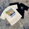 2023 Summer Rhude T Shirt Hombre Camisetas Mujeres Tees Monopatín de gran tamaño Hombres Camiseta de manga corta Marca de lujo Camisetas para hombres TAMAÑO DE EE. UU. S-XL