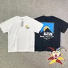 Camiseta feminina rhude de grande tamanho, camisa masculina mulher 1 1 tshirts de qualidade Rh Carro Padrão Rhude Tops Tee 230510