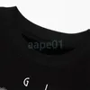 Luksusowa męska koszulka piankowa litera drukowana okrągła szyja Para oddychająca T-shirt Casual Fashion Top
