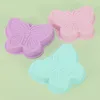 60pcs 3D Butterfly Shaped Silicone Mold Handmade Single Hole Non-Stick DIY Fondant Cake Pie Pan Birthday Party Baking Supplies