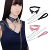 Choker punk krage gotiska cosplay smycken tillbehör för bar kvinnor flickor