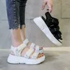 Sandals 2023 Net Red Bear Women Sandalias Summer Students Flat Platform Shoes Hook And Loop All-match Sneakers Femmes