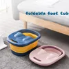 Bathtubs Nordic Folding Foot Bath Bucket Plastic Foot Bath Tub Thickened Foot Wash Bucket Massage Bucket Household Adult Foot Wash Basin