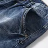 Heren shorts Classic Denim Shorts Men Summer Fashion Casual Slim Fit gescheurd blauw korte jeans mannelijk merk kleding2 230510