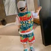 Clothing Sets 2023 summer Children Tracksuits Clothes Boys shirt+Pants 2Pcs/Sets Toddler Outfits Kids top 3-12y Y23