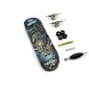 Neuheit Spiele Fingerboard Set aus Holz, komplettes Finger-Skateboard mit Alu-LKW-Lagerrädern, Mini-Skateboard, Kinderspielzeug für Jungen 230509