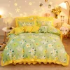 Bedding sets Kuup Duvet Cover kawaii Set Twin Size Flower Quilt 150x200 High Quality Skin Friendly Fabric 230510