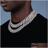 Chains High Quality Iced Out Men Jewelry 5A Cz Hip Hop Micro Pave 19Mm Cuban Link Chain Big Heavy Y Necklace For Boy 220212 Drop Del Dhhfa