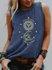 Kobiety dla kobiet Camis pozwól słońcu rozgrzewać swoją duszę kolorowy słoneczny czołg księżyca blask dziewczyna letnia modna koszulka z rękawami moda moda swobodny vintage 230510