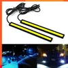 Nieuwe 17cm COB COB -auto overdag hardloop licht auto drl led strip lamp externe lichte auto waterdicht blauw roze rood groene barnsteen drl -licht