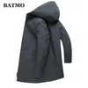 Herrenjacken BATMO 2023 Marke Frühling Sommer Casual Outwear Männer Kapuzenjacke Herren und Mäntel Schwarz Windjacke Mantel 6902
