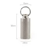 S Portable Mini alliage de titane joints bouteille étanche bidon bouteilles de médicaments en plein air EDC fournitures de premiers secours Camping randonnéeOutdoor outils edc Titanium