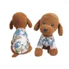 Hundebekleidung Haustiere Sommer Kokosnussbaum Ananas Niedlich Hawaii Strand Hemd Bluse Kleidung Heimtierbedarf