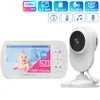 4,3 tum trådlös färg Baby Monitor 1080p HD Audio Video Baby Camera Temperatur Monitor 2 Way Audio Vox Lullaby SD Card Record