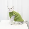 Chat Costumes Casual Pet Hiver Vêtements Solide Couleur Chaud Chien Vêtements Gilet Mignon Accessoires Fournitures