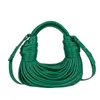 Сумки на плечах новая роскошная дизайнерская тотация для женщин бренд качественные модные кошельки и сумочка с плетеным веревкой 230426