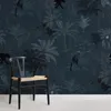 Fonds d'écran Bacaz Marine Tropical Palm Plantes Jungle Monde Animaux Papier Peint Peintures Murales Pour Pépinière Salle À Manger Fond 3d Papier Peint