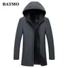 Herrenjacken BATMO 2023 Marke Frühling Sommer Casual Outwear Männer Kapuzenjacke Herren und Mäntel Schwarz Windjacke Mantel 6902