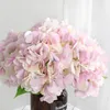 Flores decorativas de 34 cm de seda hidrangeias de buquê artificial Fake for Home Wedding Decoration Indoor Mariage