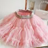 Skirts Baby Girls Chiffon Fluffy Pettiskirt Tutu Princess Party Skirts Ballet Dance Wear Kids Children Ballet Party Performance Skirts 230510