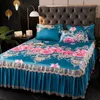 Bed rok koele mat ijs zijden mat driedelige set enkele dubbele machine wasbaar bedrok rok zomer bed spreiding vouwbare stoel met airconditioning 230510