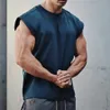 Mens Tank Tops Men Fitness Sports Leisure Training Stretch Breathable Vest Summer Corset Male Gym Casual 230509